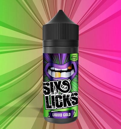 Six Licks 120ml - Liquid Gold - Master Vaper