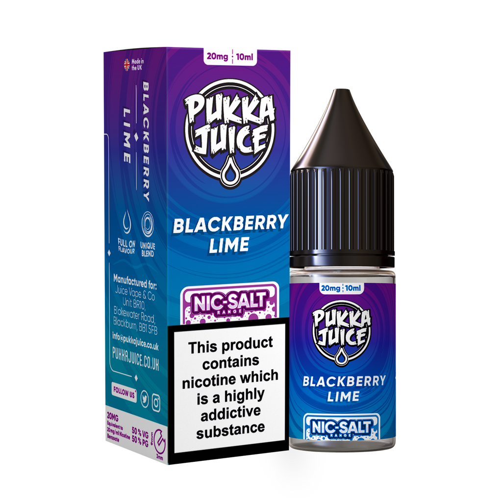 Pukka Juice Nic. Salt - Blackberry Lime - Master Vaper