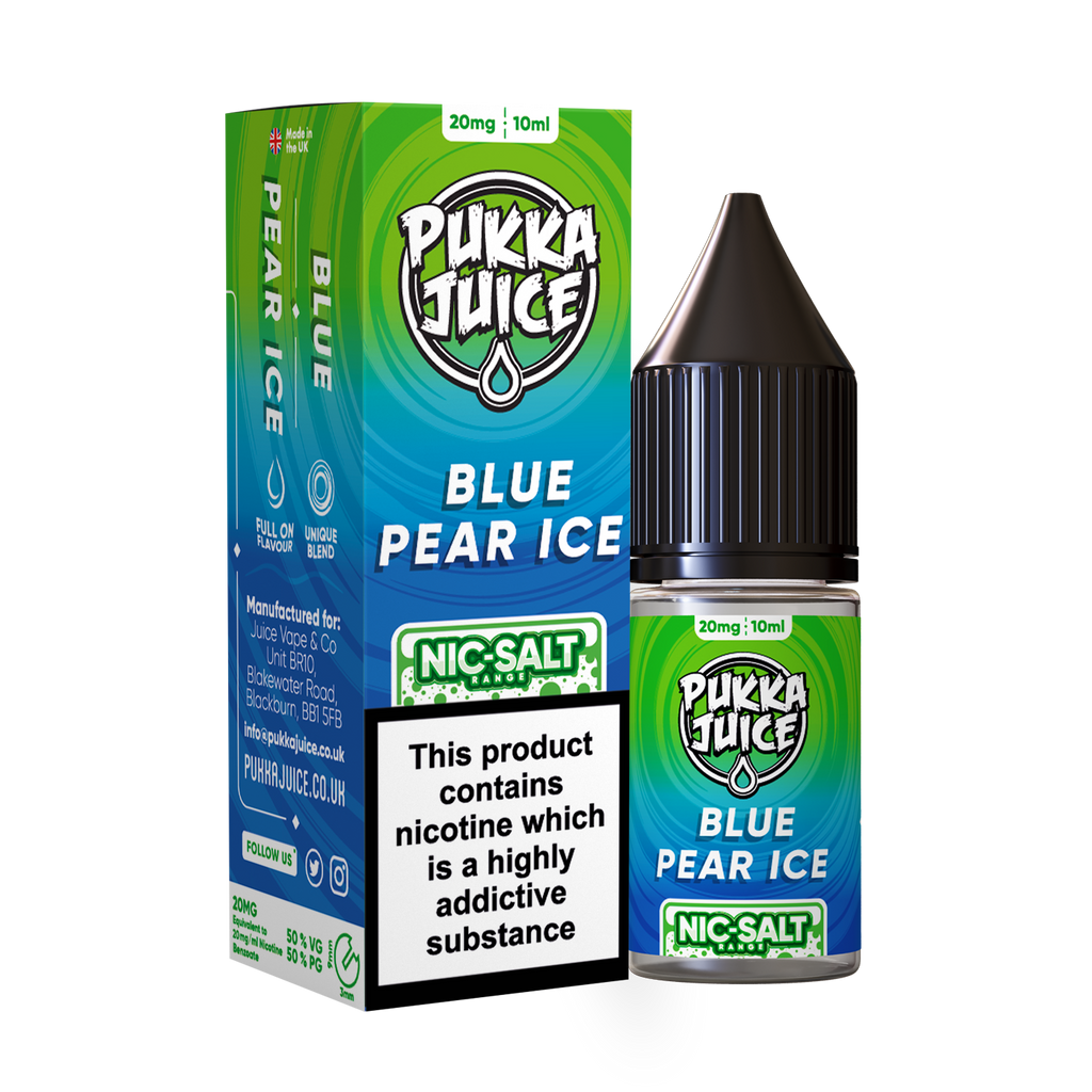 Pukka Juice Nic. Salt - Blue Pear Ice - Master Vaper