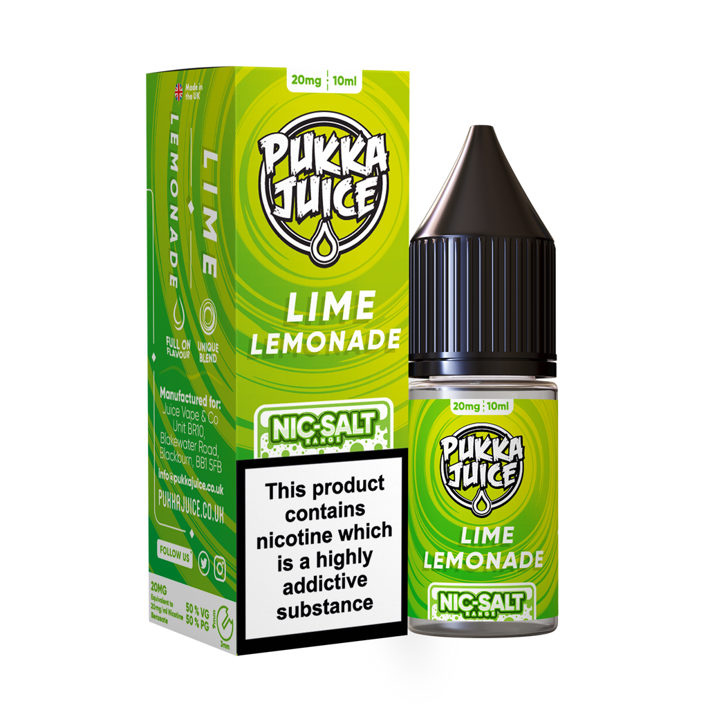 Pukka Juice Nic. Salt - Lime Lemonade - Master Vaper