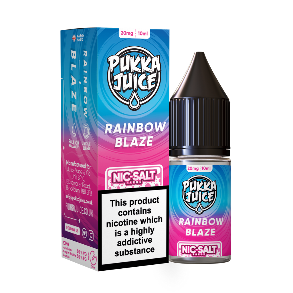 Pukka Juice Nic. Salt - Rainbow Blaze - Master Vaper