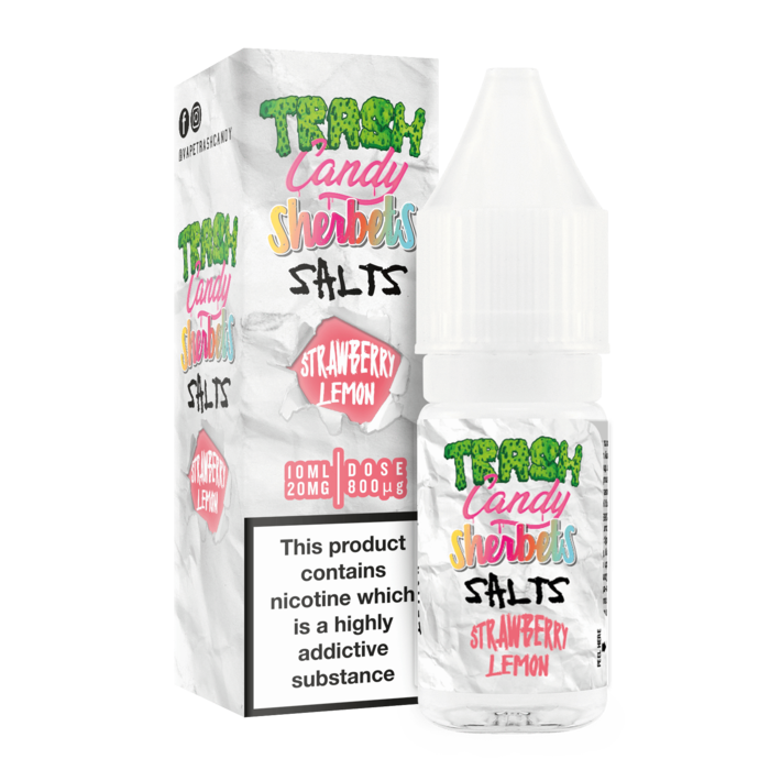 Trash Candy Sherbets Nic. Salt - Strawberry Lemon - Master Vaper