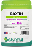Lindens Biotin One A Day 5mg Tablets