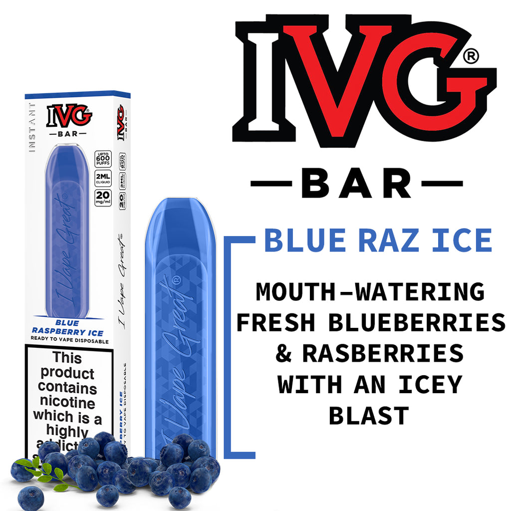 IVG Bar - Blue Raspberry Ice - Master Vaper