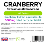 Cranberry Juice 5000mg Tablets (100 Tablets) - Master Vaper