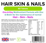 Hair Skin & Nails ONE A DAY Tablets (60 Tablets) - Master Vaper