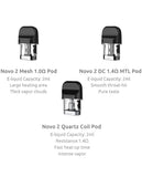 SMOK Novo 2 DC MTL Replacement Pods - Master Vaper