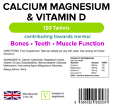 Calcium Magnesium & Vitamin D Tablets 120 Tablets - Master Vaper