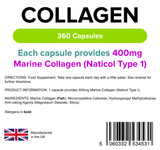 Collagen (Marine) 400mg Capsules (90 Capsules) - Master Vaper