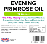 Evening Primrose Oil 1000mg Capsules (90 Capsules) - Master Vaper