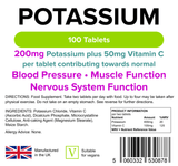 Potassium 200mg Tablets 100 Tablets - Master Vaper