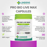Pro Bio Live Max 6 Billion CFU Veg Capsules 100 Capsules - Master Vaper