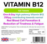 Vitamin B12 250mcg Tablets 120 Tablets - Master Vaper
