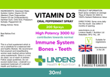 Vitamin D3 Spray 3000IU 30ml 1 Spray - Master Vaper