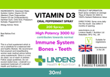 Vitamin D3 Spray 3000IU 30ml 1 Spray